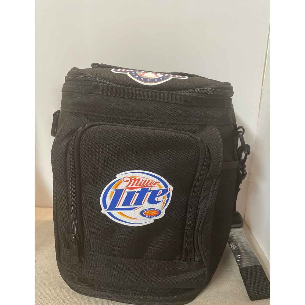 Miller Lite‎ Washington Nationals Insulated Cooler Bag Black with Shoulder strap